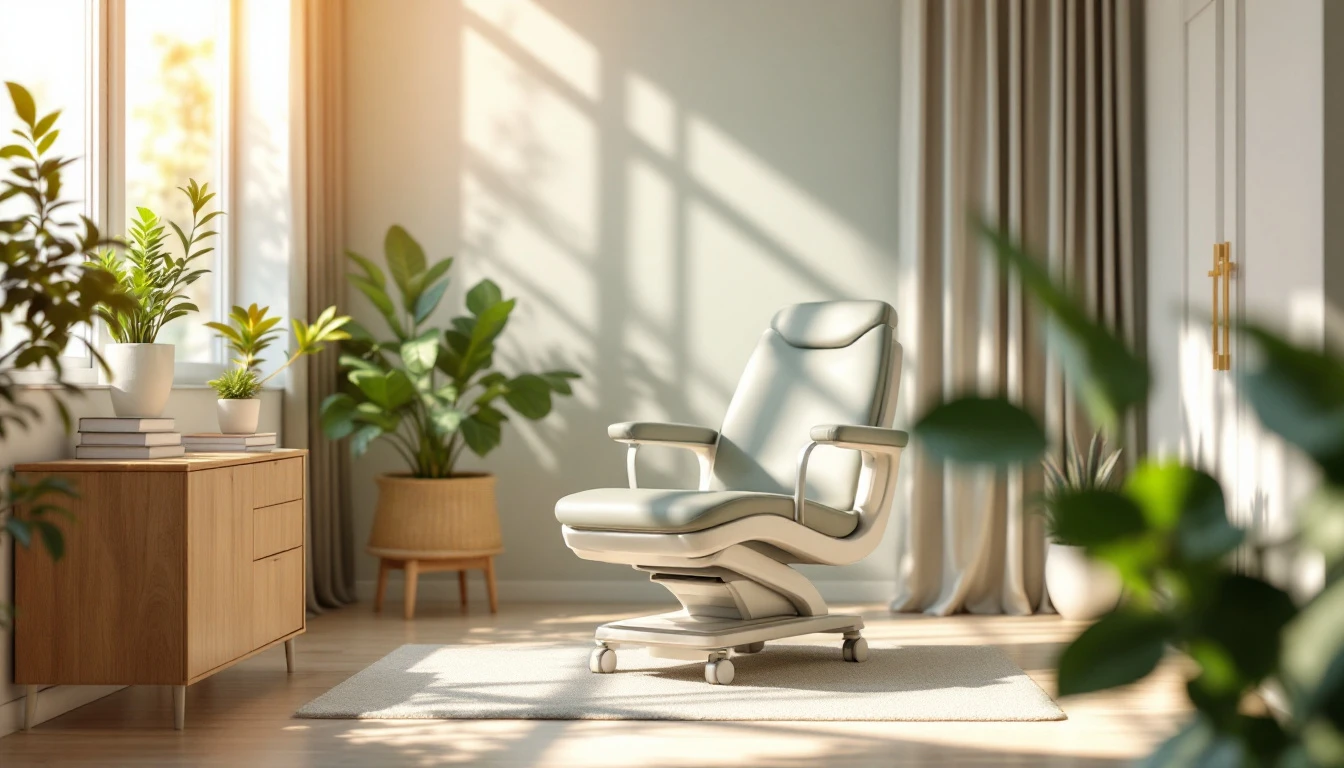 Studio ginecologico accogliente con luce naturale
